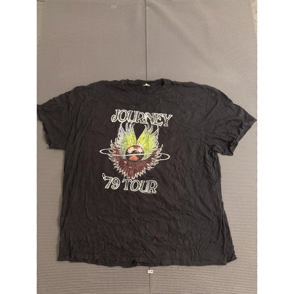 Journey 79 Tour Graphic T-Shirt Black Gildan Softstyle Mens 2XL 2021